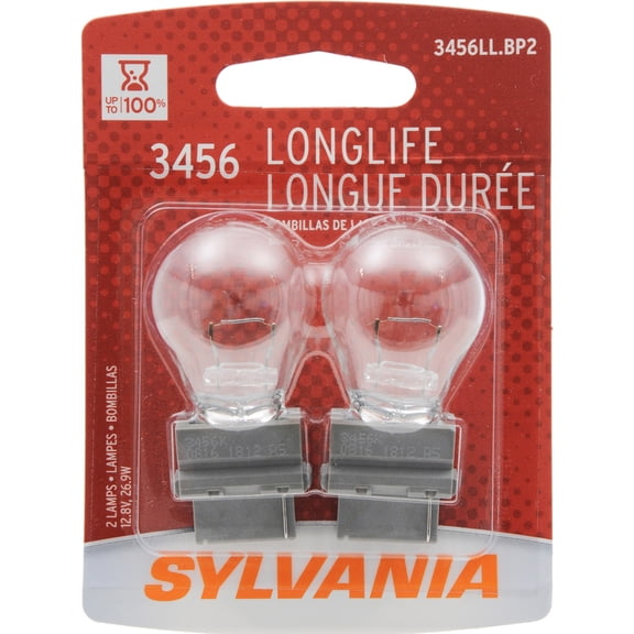 Sylvania 3456LL.BP2 Long Life Blister Pack Twin Turn Signal Light Bulb