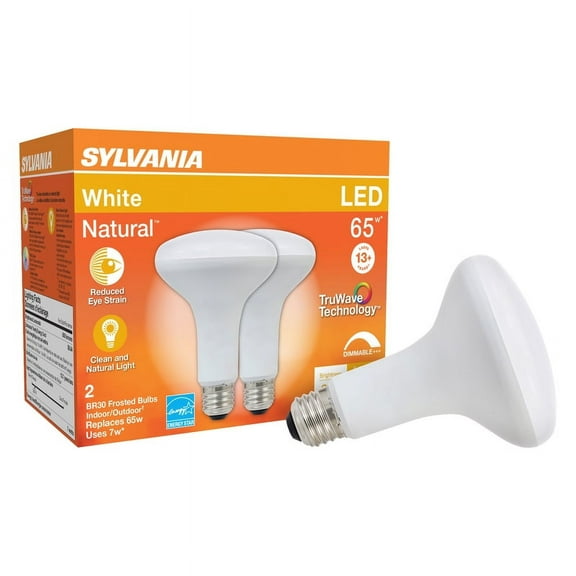 Osram Sylvania 3005234 65W LED BR30 E26 Bulb, Cool White - Pack of 2
