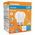 thumbnail image 1 of Sylvania Natural A19 E26 (Medium) LED Bulb Daylight 75 Watt Equivalence 2 pk, 1 of 3