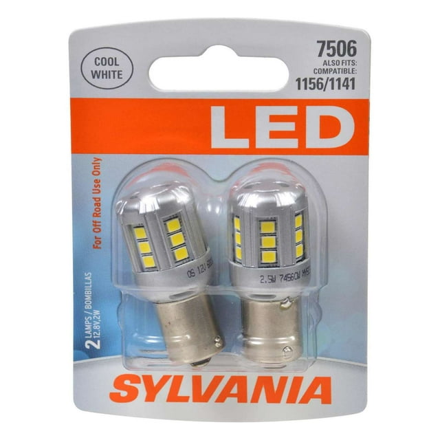 Osram/Sylvania LED Mini Back Up Light Bulb, (Pack of 2)