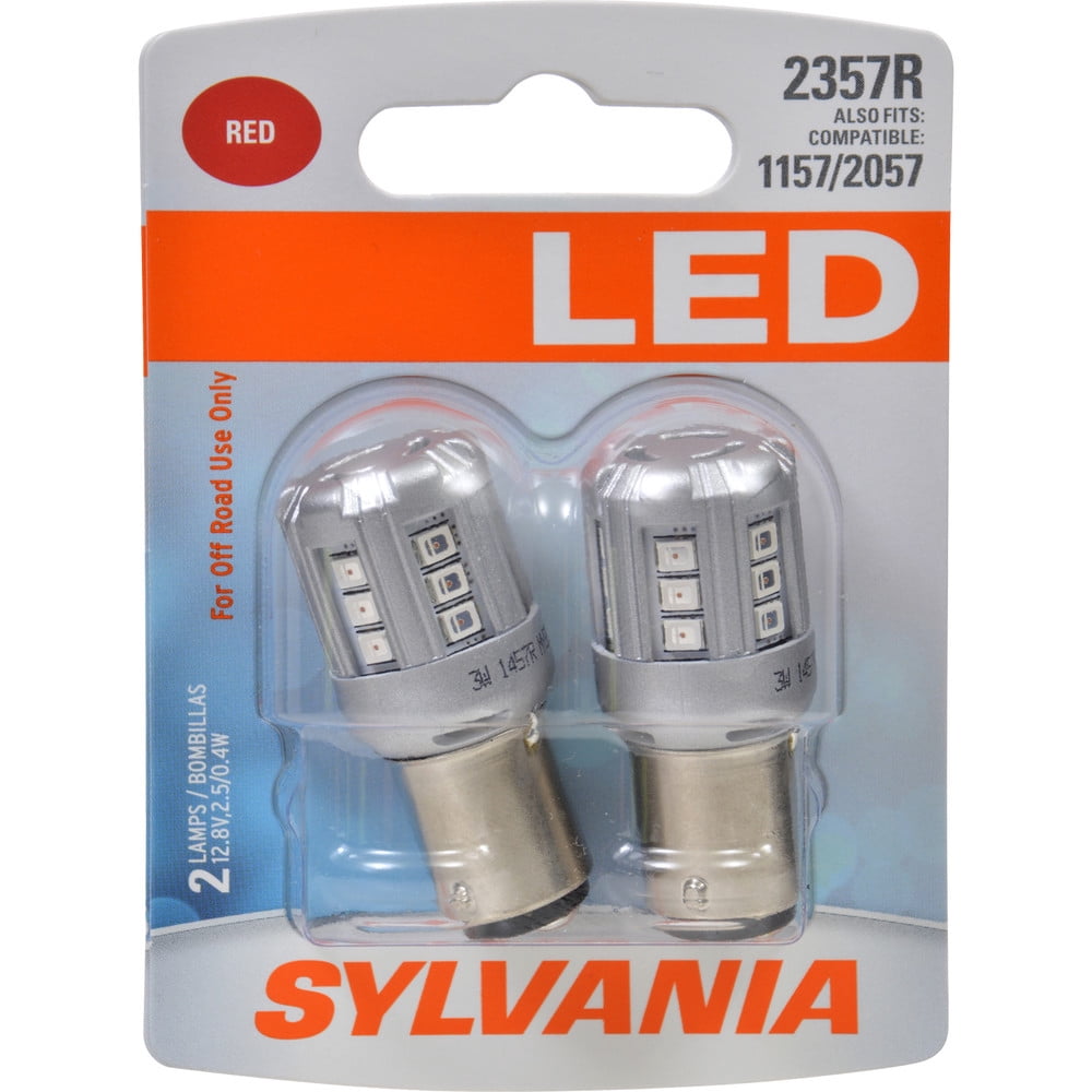 Sylvania 2357RSL.BP2 Red LED Blister Pack TWIN