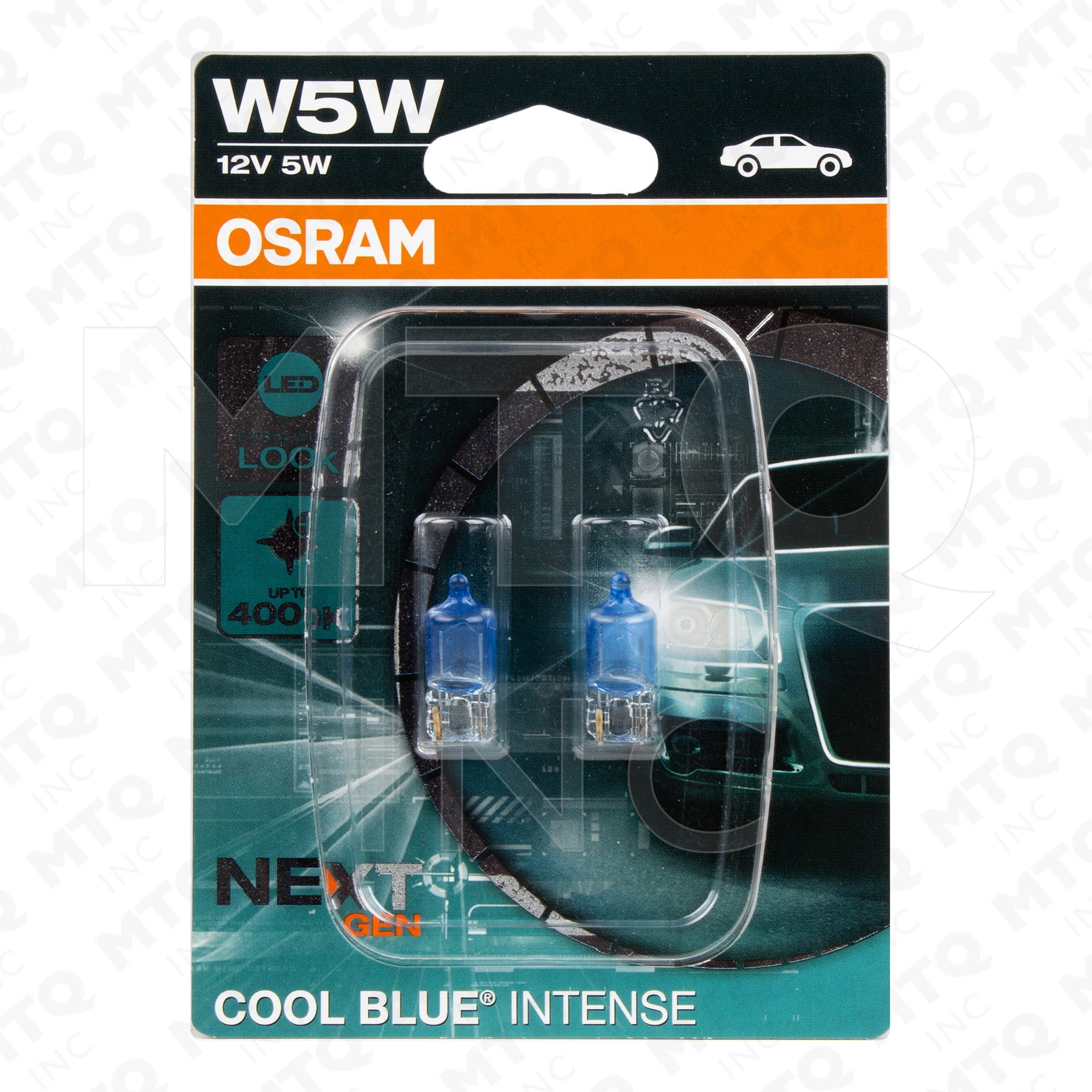 Lampada Alogena OSRAM Cool Blue Intense W5W - 12V Per Luci Di Posizione Auto, Blister Da 2 Pezzi - Foto 5