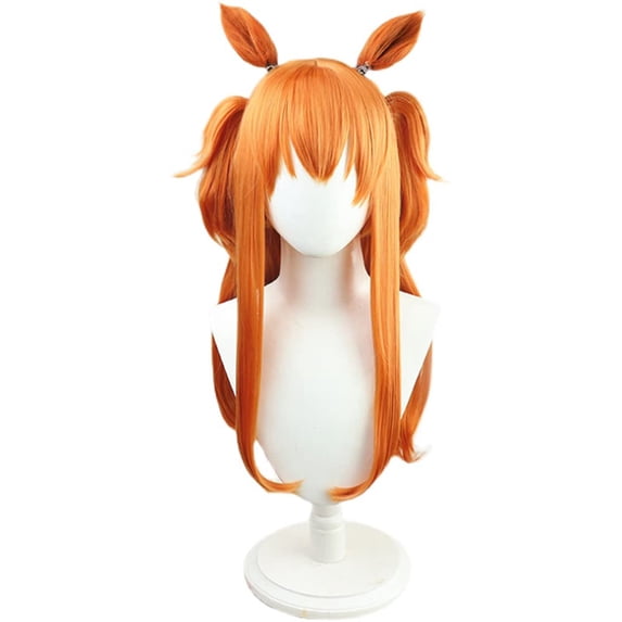 Osseoca Orange Tiger Cosplay Wig 75cm with Ear Clip - Walmart.com
