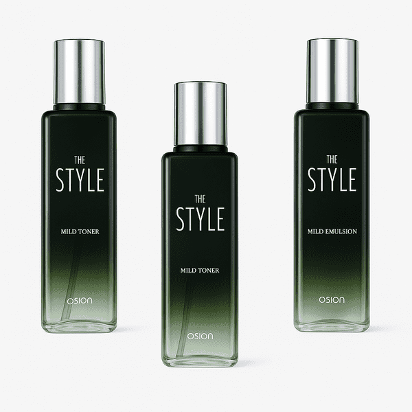 Ossion The Style Mild Double Set, Toner 140ml*2 + emulsion 140ml, Skincare for Men, Homme Facial Astringent, Moisturizer, Anti-Aging Korean Skincare