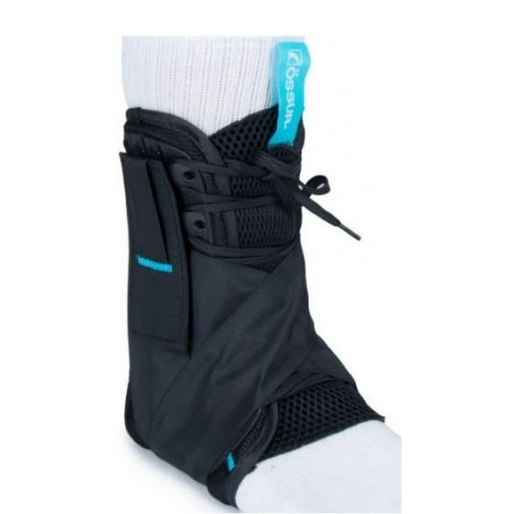 Ossur FormFit Black Ankle Brace with Figure 8 Lace Up for Either Foot
