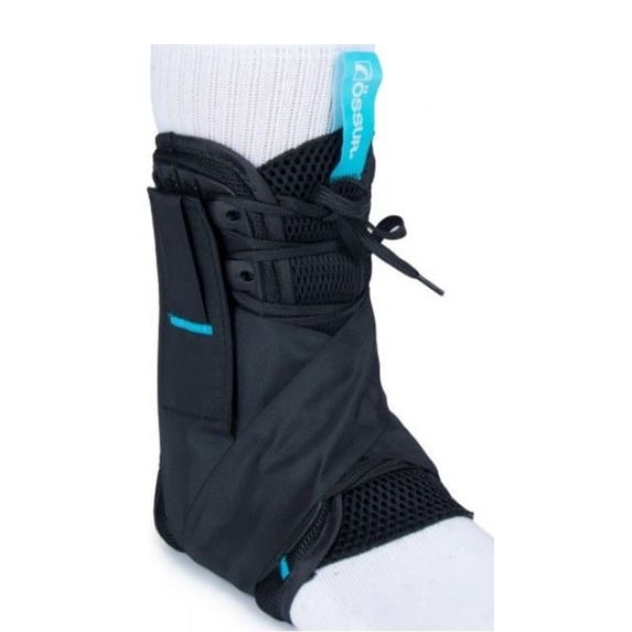 Ossur FormFit Black Ankle Brace with Figure 8 Lace Up for Either Foot