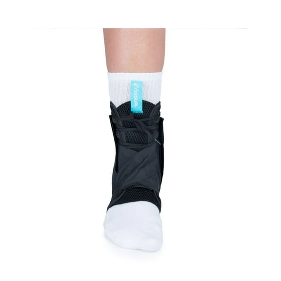 Ossur FormFit Black Ankle Brace with Figure 8 Lace Up for Either Foot