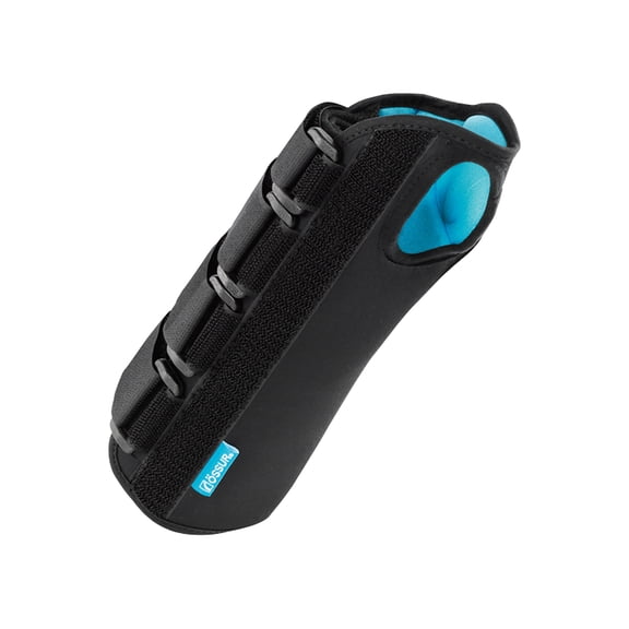 Ossur Formfit Black Aluminum / Cotton / Polyester Hook and Loop Strap Wrist Brace for Left Hand 317088