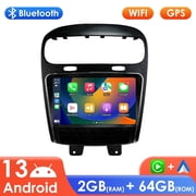 Ossuret Android 13 Car Stereo Radio For Dodge Journey 2011 2012 2013 2014 2015 2016 2017 2018 2019 Apple CarPlay Bluetooth WiFi AUX 2+64GB Head Unit Multimedia GPS Navigation Player In Dash