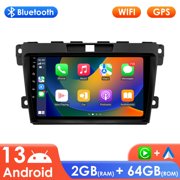 Ossuret Apple CarPlay Android 13 Car Stereo Radio For Mazda CX7 2008 2009 2010 2011 2012 2013 2014 2015 Bluetooth WiFi AUX 2+64GB Head Unit Multimedia GPS Navigation Player In Dash