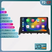 Ossuret Car Stereo Radio For Mercedes Benz C-Class C180 C200 C230 C250 C300 C350 W204 S204 2006-2011 Android 13 Apple CarPlay Bluetooth 2+32GB WiFi AUX Head Unit Multimedia GPS Navigation Player