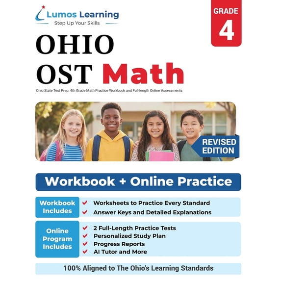 Ost by Lumos Learning Ohio State Test Prep: 4th Grade Math Practice Workbook and Full-length Online Assessments: OST Study Guide, Book 3, (Paperback)