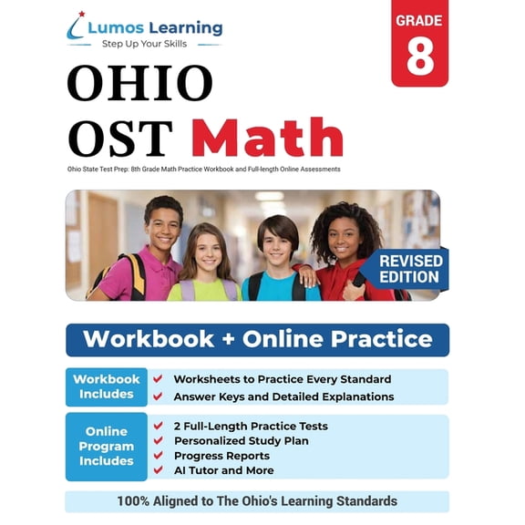 Ost by Lumos Learning Ohio State Test Prep: 8th Grade Math Practice Workbook and Full-length Online Assessments: OST Study Guide, Book 11, (Paperback)
