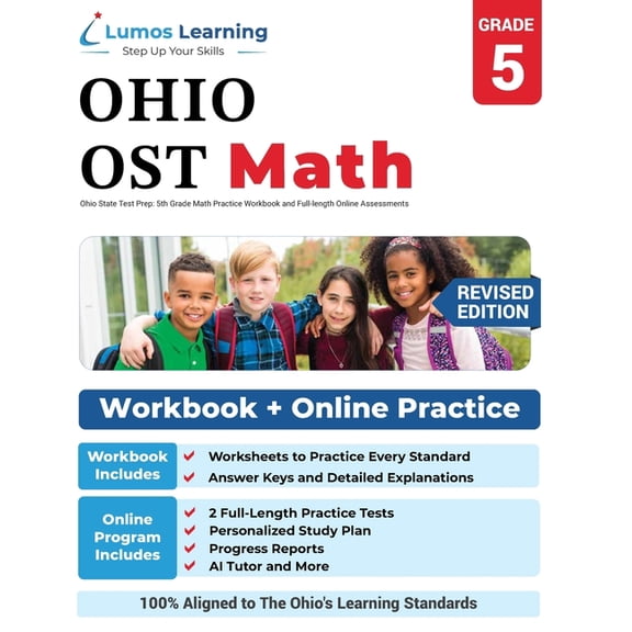 Ost by Lumos Learning Ohio State Test Prep: 5th Grade Math Practice Workbook and Full-length Online Assessments: OST Study Guide, Book 5, (Paperback)