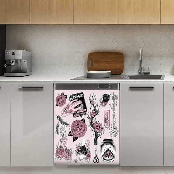 Ostara Dishwasher Magnet Cover Decorative Sticker for Home Cabinet Kitchen 23" x26"