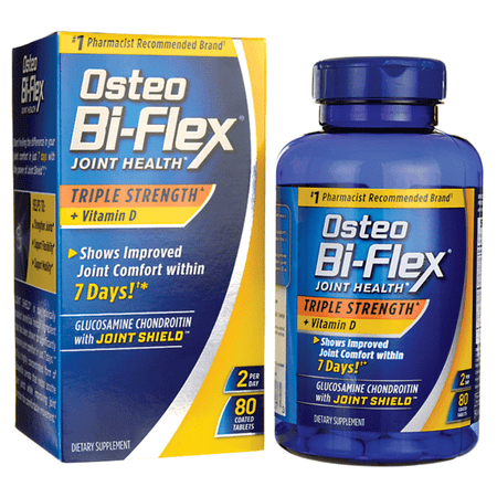Osteo Bi-Flex Joint Health Dietary Supplement with Vitamin D and Glucosamine Chondroitin MSM, 80 Count
