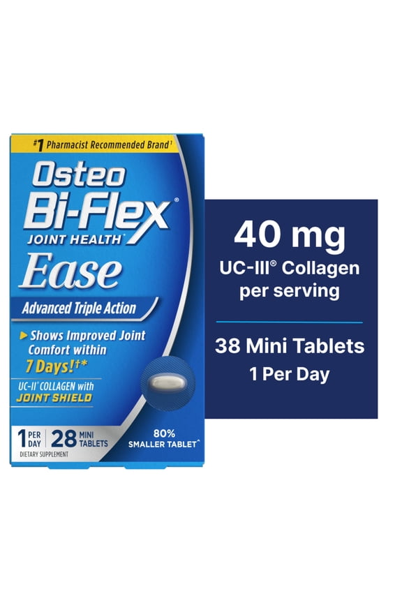 Ease with Vitamin D, Joint Health Supplements, Mini-Tablets, 28 Count