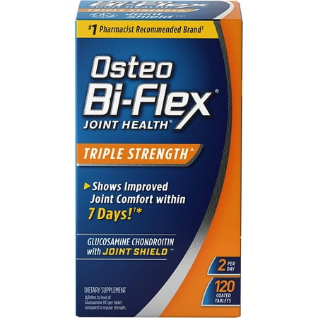 Osteo Bi-Flex Joint Health Supplements With Glucosamine & Chondroitin, Triple Strength, 120 ct, 2 Pack