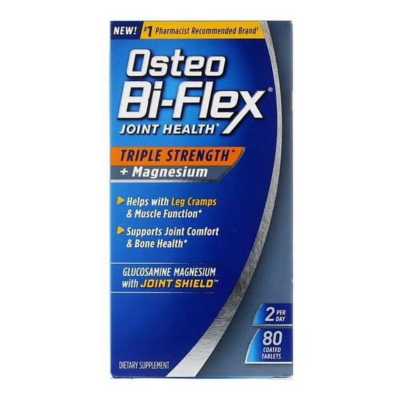Osteo Bi-Flex Joint Health, Triple Strength and Magnesium Coated Tablets, 80 Ea
