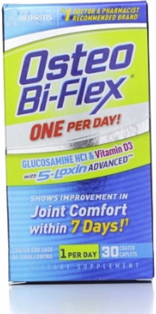 Osteo Bi-Flex One Per Day Glucosamine HCI & Vitamin D3 Caplets 30 Caplets (Pack of 3)