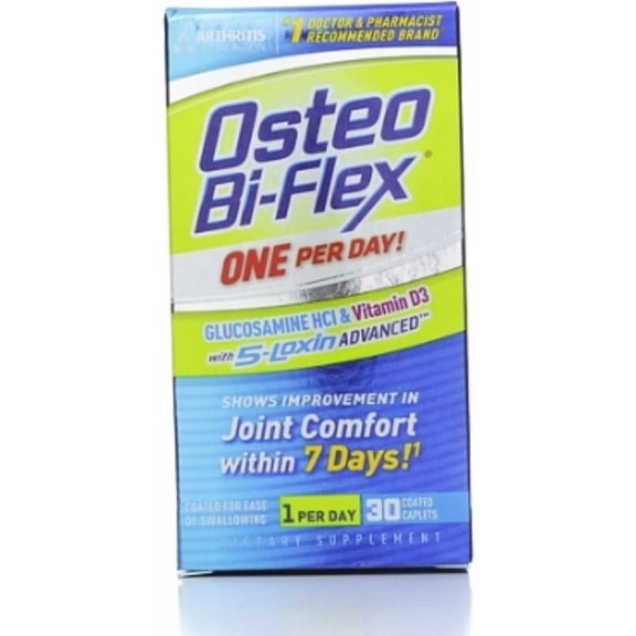 Osteo Bi-Flex One Per Day Glucosamine HCI & Vitamin D3 Caplets 30 Caplets (Pack of 4)