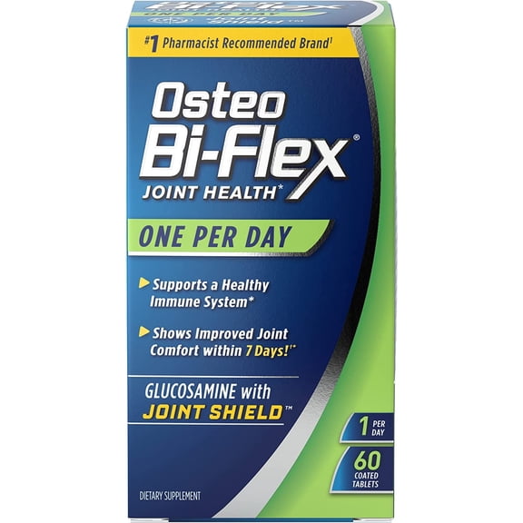 Osteo Bi-Flex One Per Day, Glucosamine Joint Health Supplement with Vitamin D, Coated Tablets, 60 Count