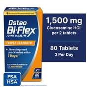 Osteo Bi-Flex Triple Strength Joint Health Supplements with Glucosamine Chondroitin Tablets, 80 Ct