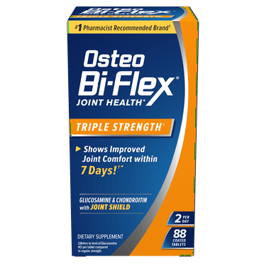 Osteo Bi-Flex Triple Strength Joint Health Dietary Supplement with Glucosamine Chondroitin MSM and Vitamin C, 88 Count