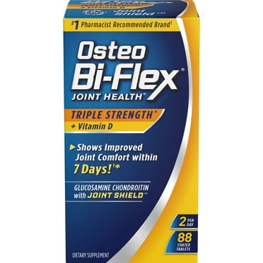 Osteo Bi-Flex Triple Strength Joint Health Dietary Supplements with Vitamin D and Glucosamine Chondroitin MSM Tablets, 88 Count