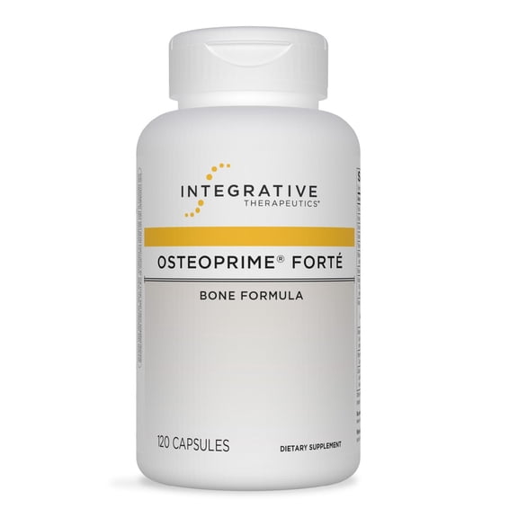 Integrative Therapeutics Osteoprime Forte - Calcium Supplement for Bone Health Support* - Nutritional Supplement for Musculoskeletal Support* - Dairy-Free & Gluten-Free - 120 Capsules (30 Servings)