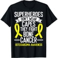 thumbnail image 1 of Osteosarcoma Awareness Yellow Ribbon Fighter Bone Cancer T-Shirt, 1 of 5