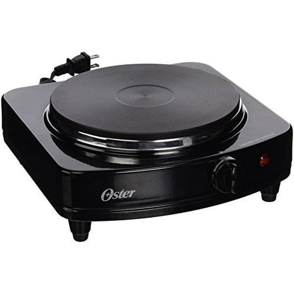 Oster 1-Coil Black Countertop Burner