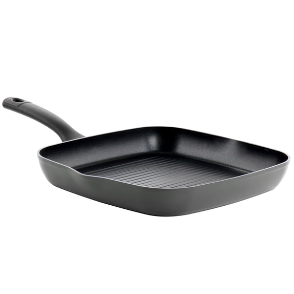 Oster 11 inch Aluminum Nonstick Square Grill Pan in Black