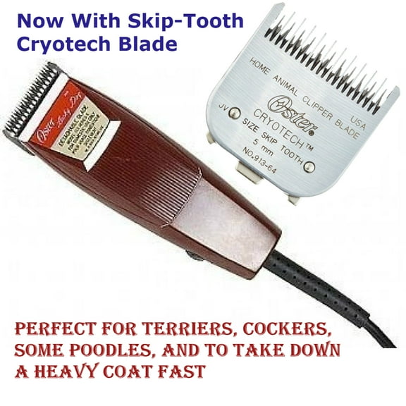 Oster 113 Pivot Professional Clipper Quiet Whisper W/ Skip-Tooth Cryotech Blade
