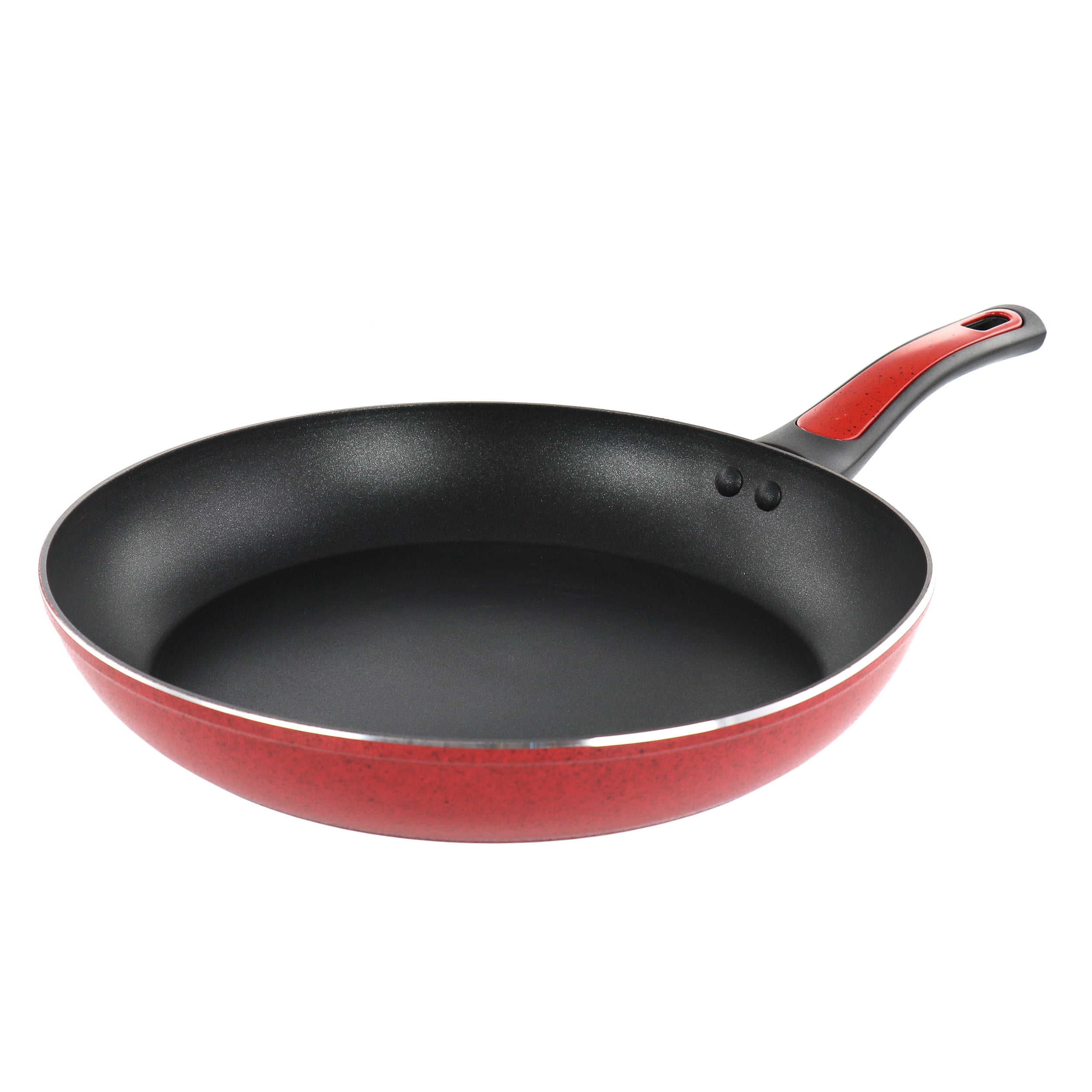 Oster Claybon 12 inch Nonstick Frying Pan in Speckled Red