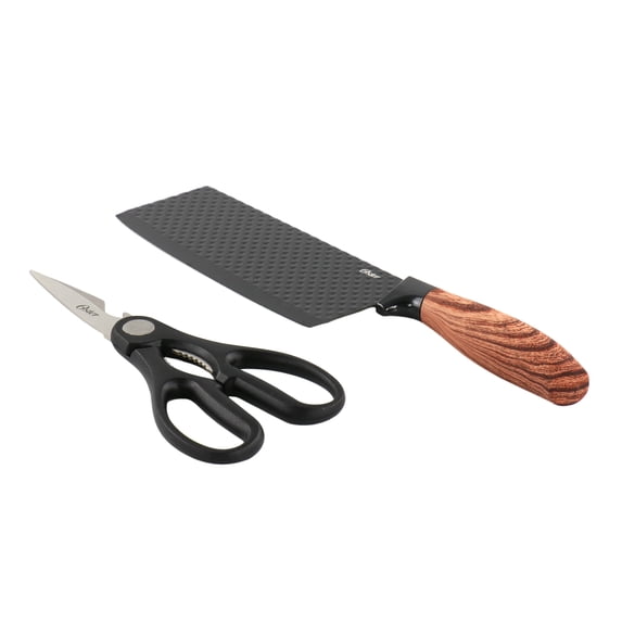 Oster 2 Piece Black Stainless Steel Cutlery Set