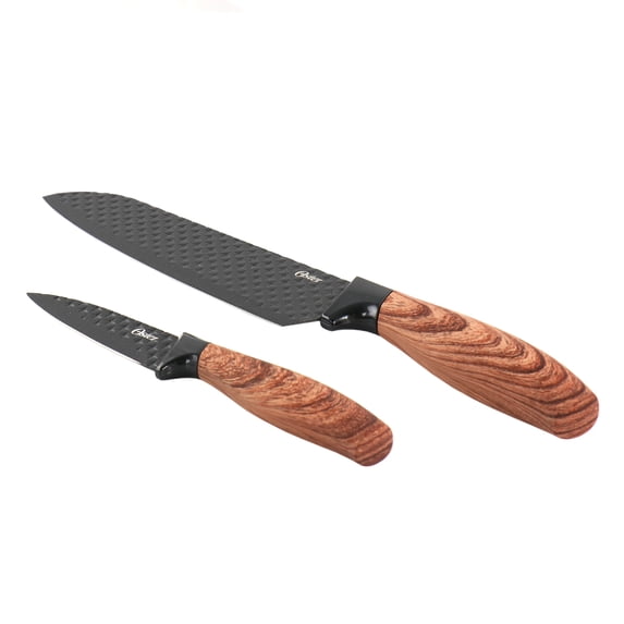 Oster 2 Piece Black Stainless Steel Cutlery Set