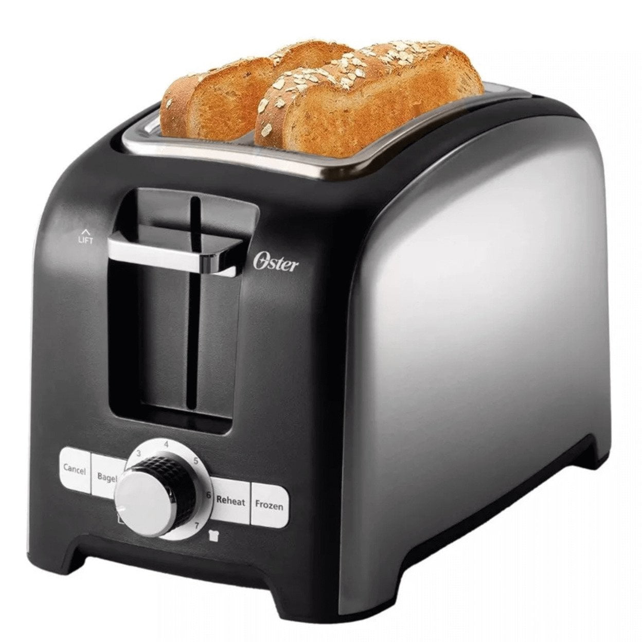 Oster 2-Slice Toaster, Brushed Stainless Steel