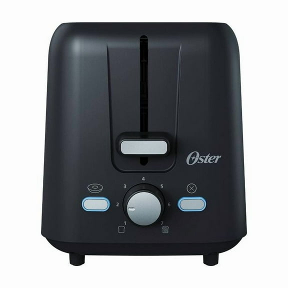 Oster 2-Slice Toaster With Extra-Wide Slots Black: 800W, Bagel & Toast Capabilities, 1-Year Warranty, Spot Clean