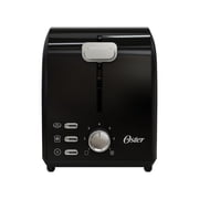 Oster 2-Slice Toaster with Extra Wide Slots, Black Stainless Steel