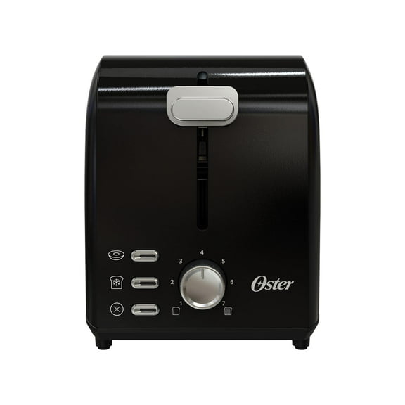 Oster 2-Slice Toaster with Extra Wide Slots, Black Stainless Steel