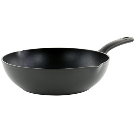 Oster 4.1 Quart Aluminum Nonstick Wok in Black