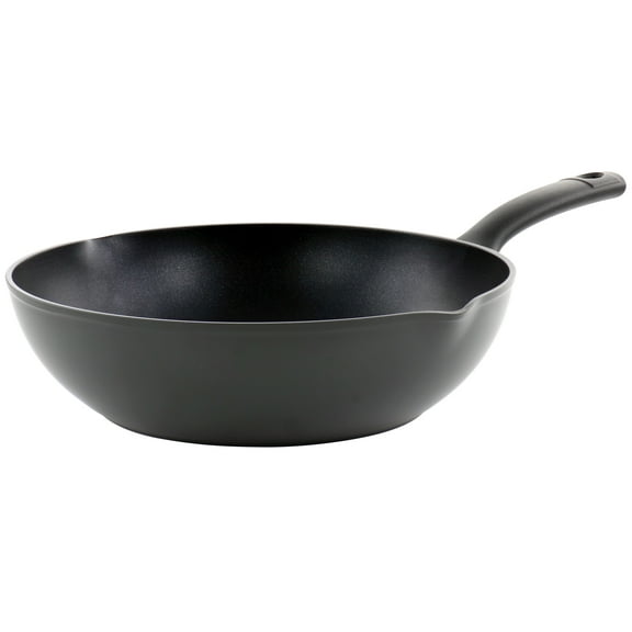 Oster 4.1 Quart Aluminum Nonstick Wok in Black
