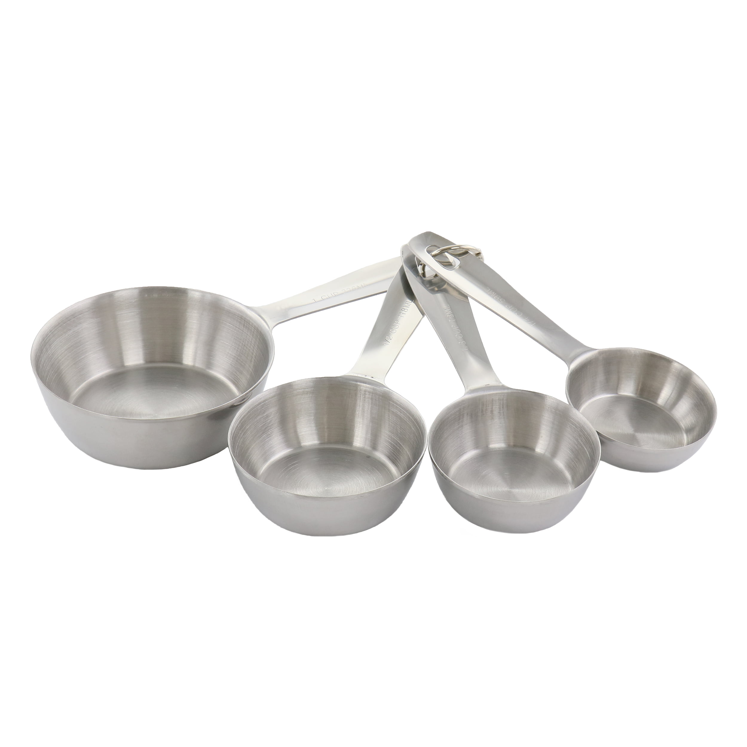 Le Creuset 4-Piece Measuring Cups Set, Stainless Steel