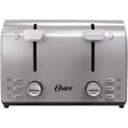 thumbnail image 1 of Oster 4 Slice Toaster, With 7 Browning Settings, Extra Wide Slots For Bagels and Special Breads, Removable Easy-to-Clean Crumb Tray, Cancel/Defrost/Bagel, Stainless Steel, 1 of 6