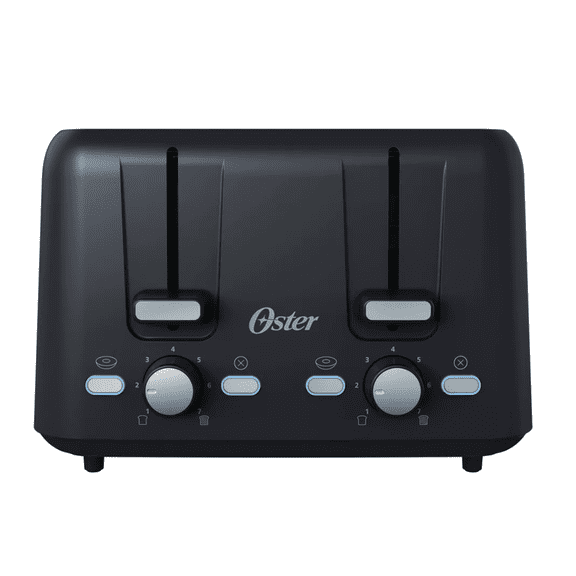 Oster 4-Slice Toaster With Extra-Wide Slots - Black