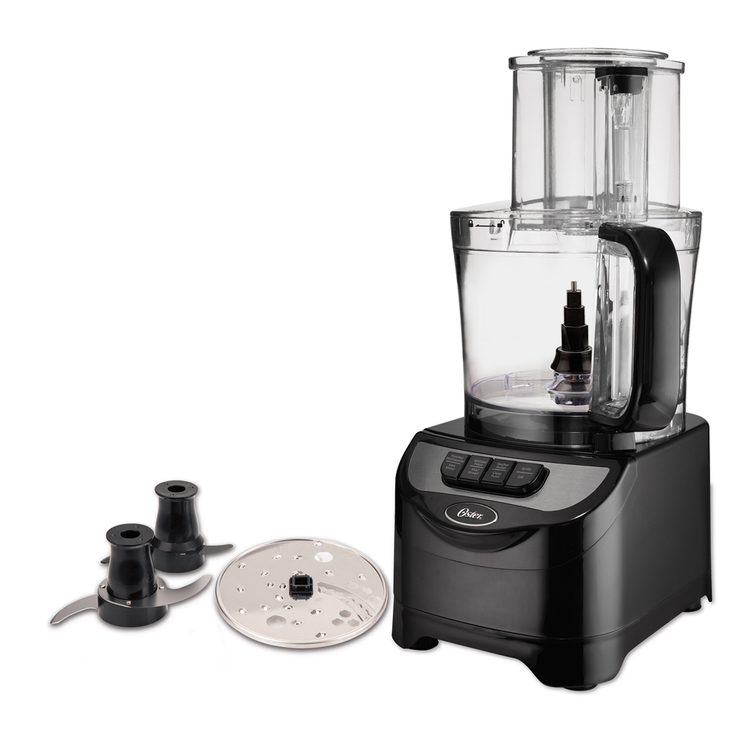 Oster 4-in-1 Versatility 10 Cup 2 Speed Food Processor System in Black - image 1 of 13