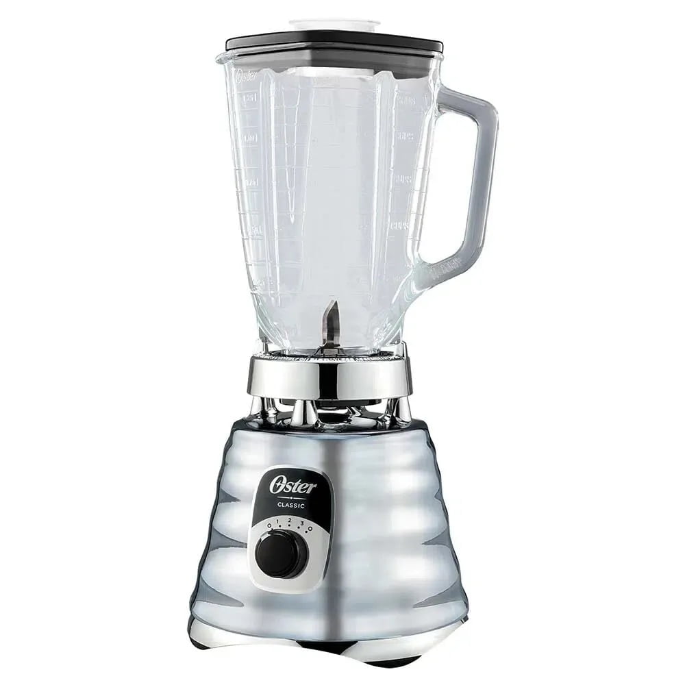 Oster クローム ブレンダー ガラス容器付き Oster 4655 Chrome 3 Speed Blender, 1000 Watt Motor, All Metal