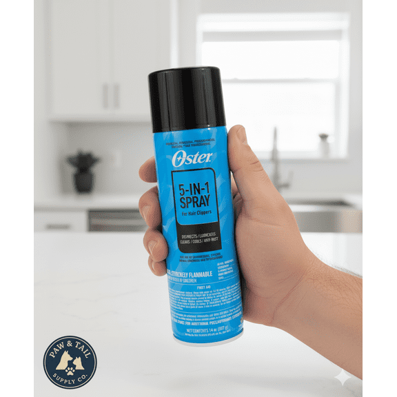 Oster 5-in-1 Spray 14 oz. Cool Lubricate Disinfect Rust Protection Clippers