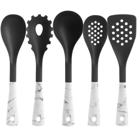 Oster 5 Piece Kitchen Tool Set in White Marble